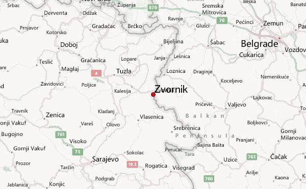 zvornik mapa Auto škola Zvornik Braća Ristić KIĆO zvornik mapa